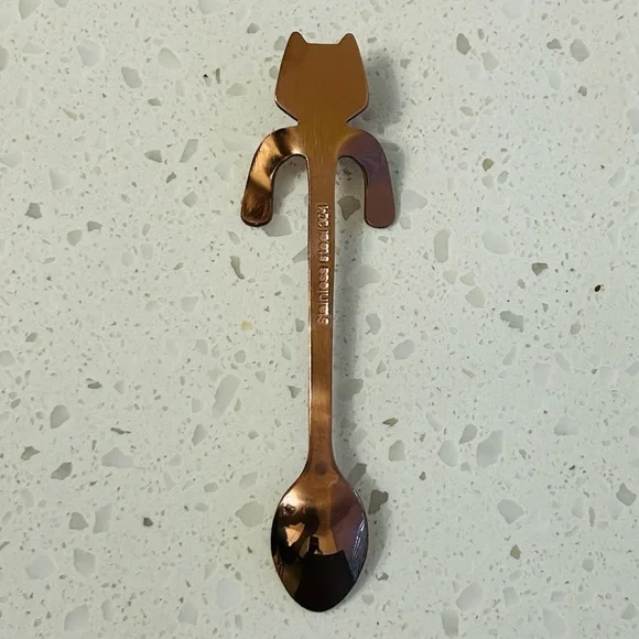 🐈 Kitty Cat Metallic Mini Hanging Spoon Set Of 4 NWT 🐈‍⬛ - Picture 5 of 8